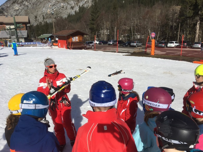 1ere seance de ski