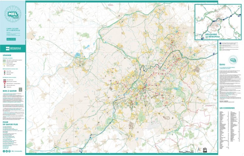 carte cycliste Métropole