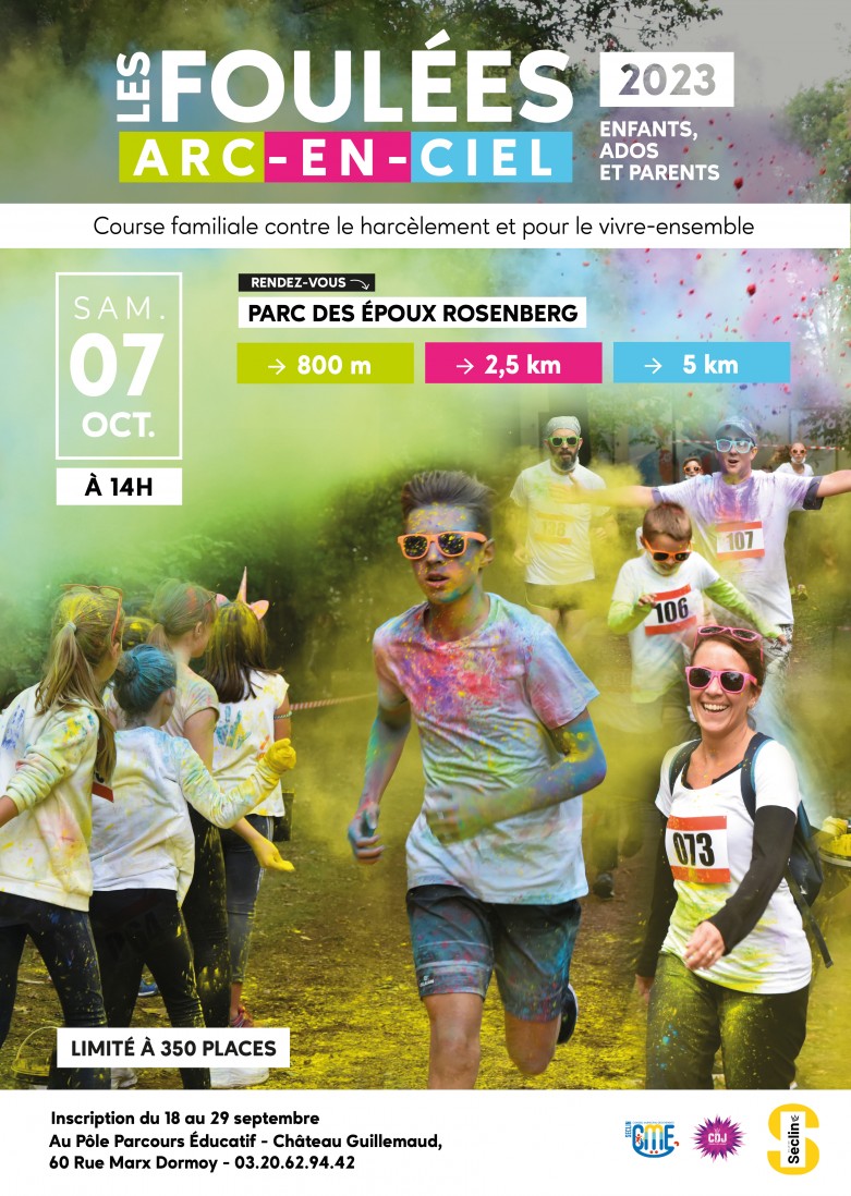 Foulées arc en ciel affiche
