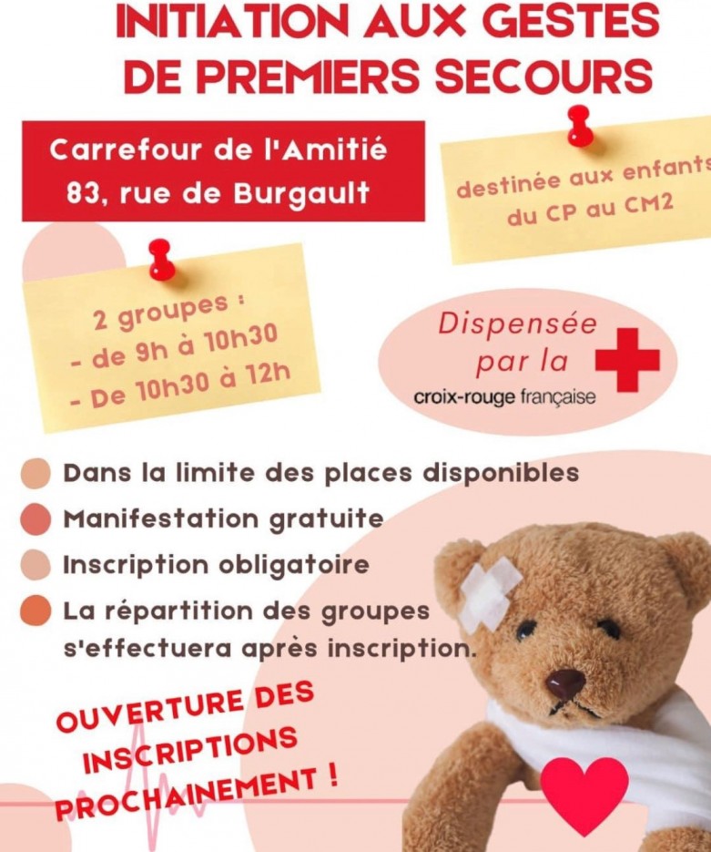 ENFANTS DE BURGAULT AFFICHE PREMIERS SECOURS