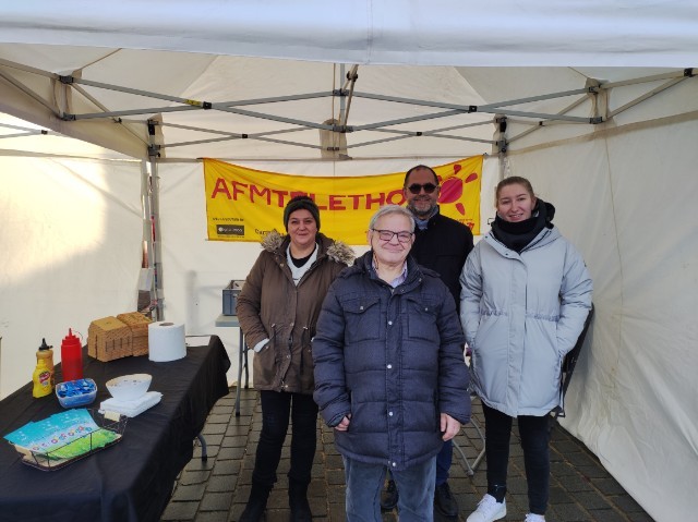Téléthon Menkes marché Avec Didier Vandenkerckhove