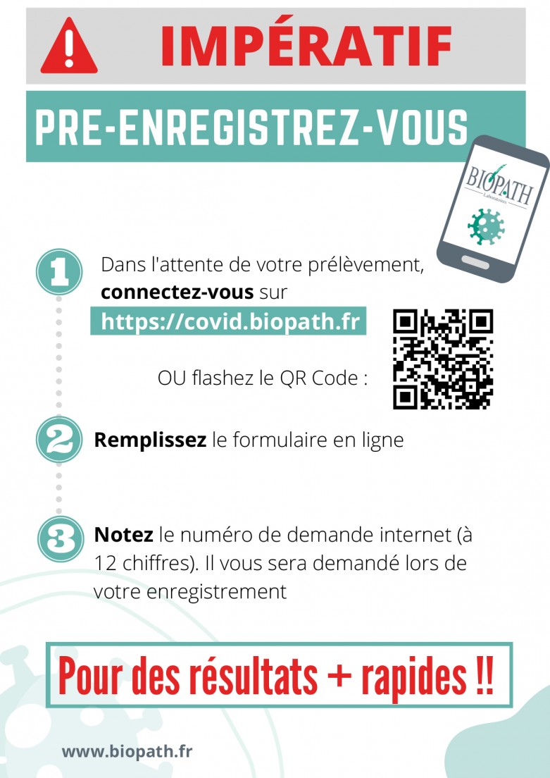 DEPISTAGE COVID QR CODE