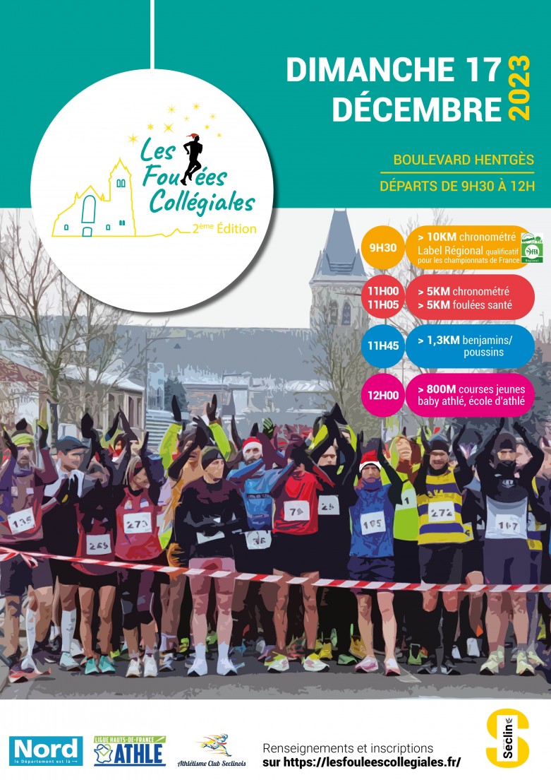 Affiche A3 Affiche Foulees Collegiales 2023