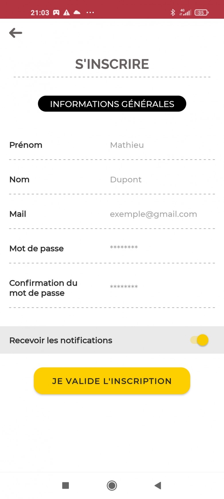 APPLI CITOYENNE NOTIFICATIONS