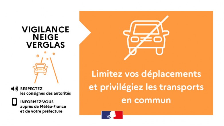 Vigilance orange neige