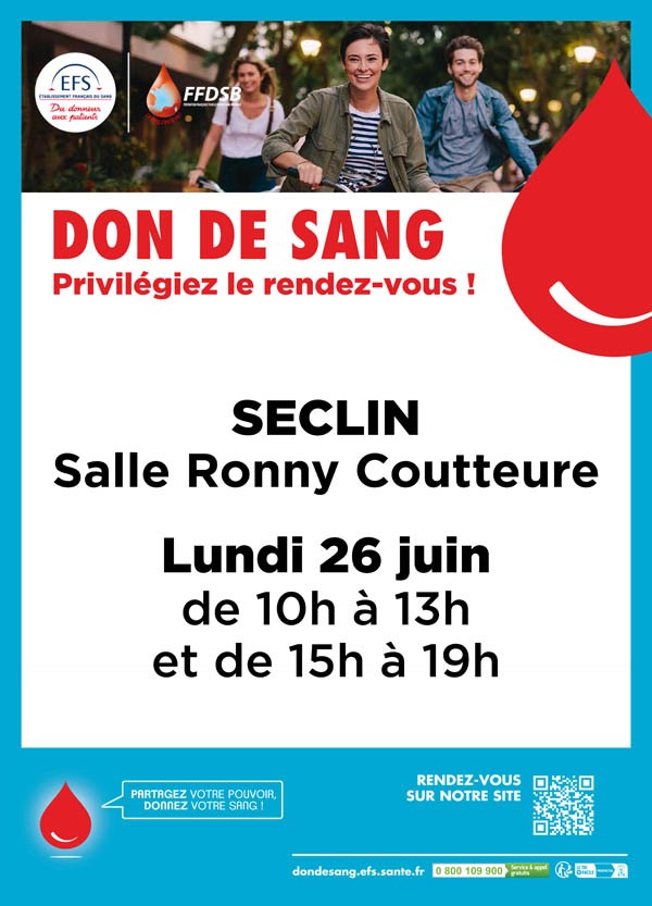 DON DU SANG 26 JUIN 2