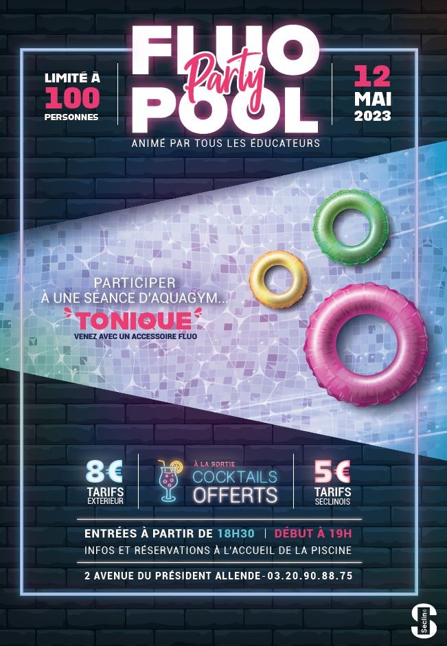 piscine fluo party